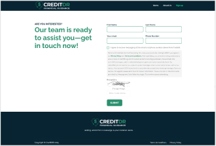 CREDITDR page